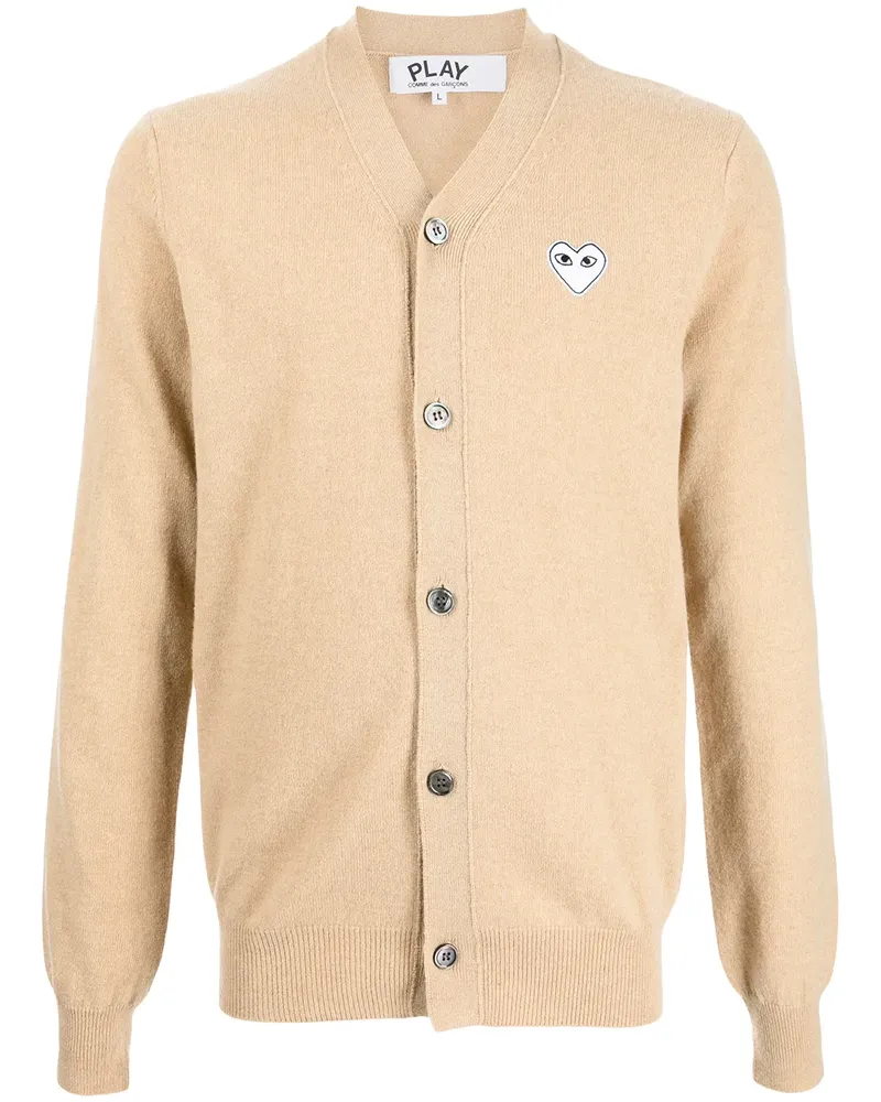 Comme des Garçons Cardigan mit Logo-Stickerei - Braun Braun