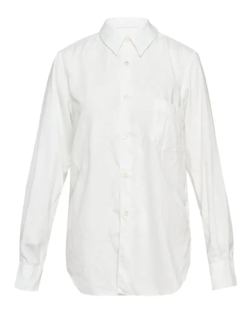 Comme des Garçons chest-pocket shirt - Weiß Weiß