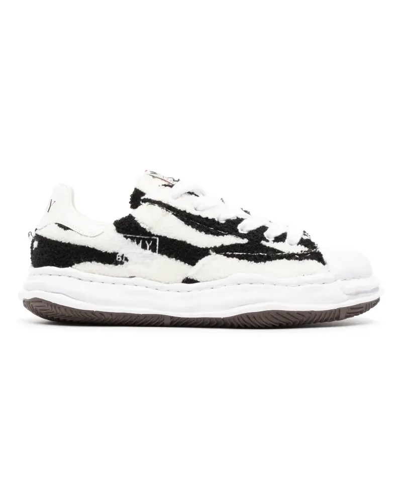 MIHARAYASUHIRO Blakey OG sole animal chenille low-top sneakers - Weiß Weiß
