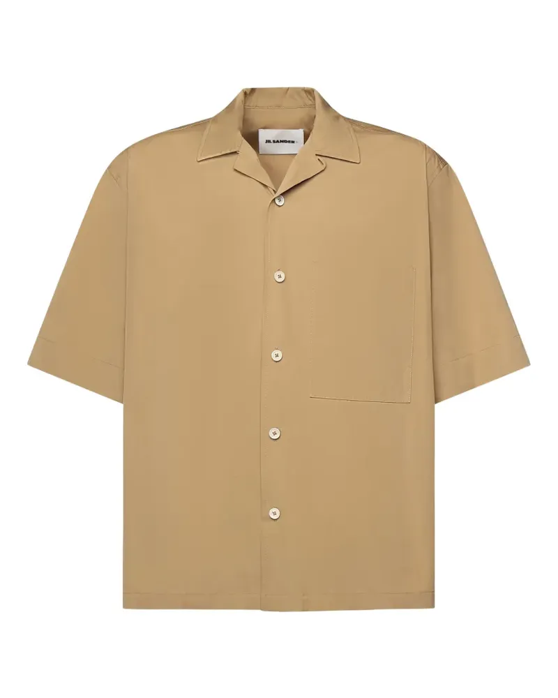 Jil Sander chest-pocket short-sleeve shirt - Nude Nude