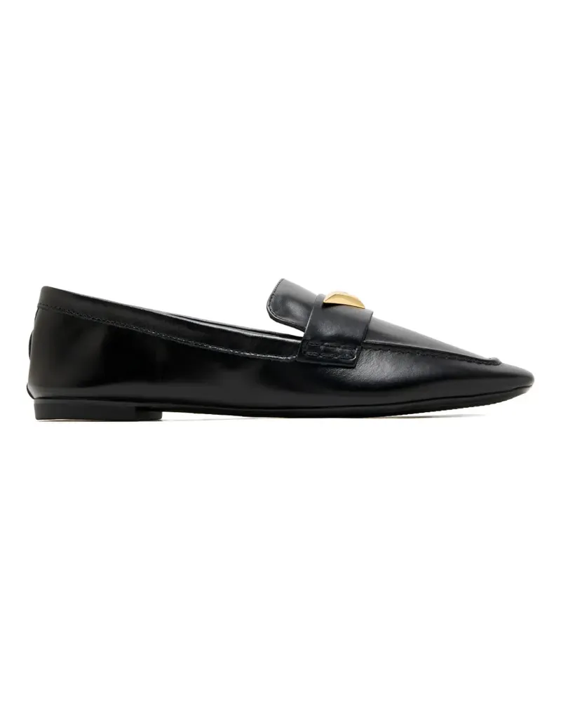 Schutz logo-plaque loafers - Schwarz Schwarz