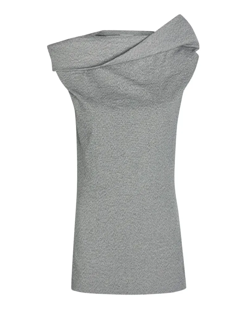 Issey Miyake Schulterfreies Oberteil - Grau Grau