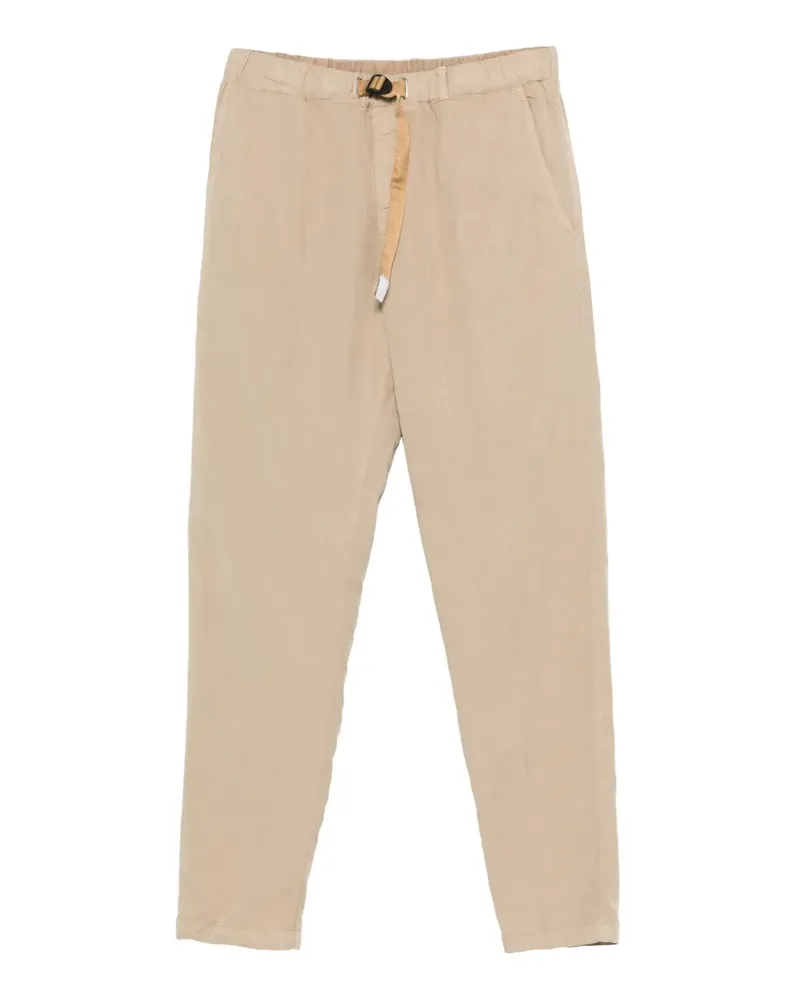 PLAN C Greg belted trousers - Nude Nude