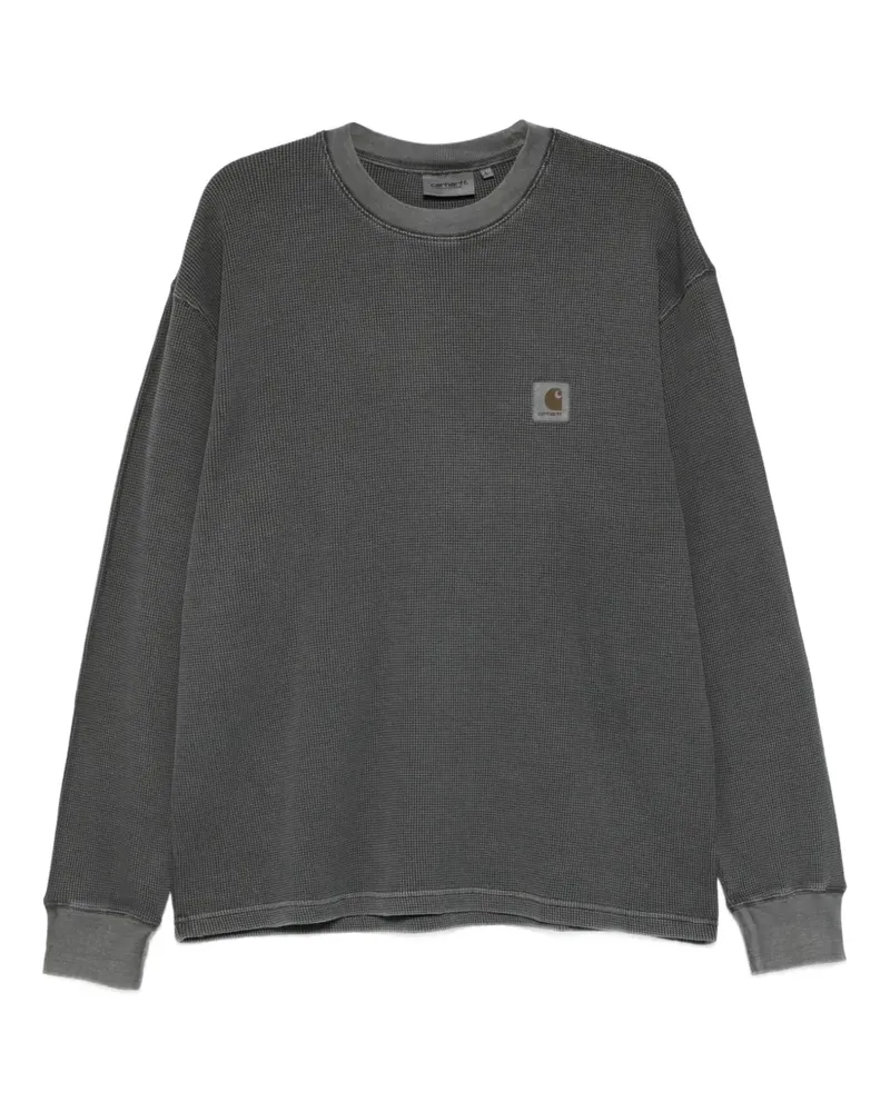 Carhartt WIP Langarmshirt mit Logo-Patch - Schwarz Schwarz