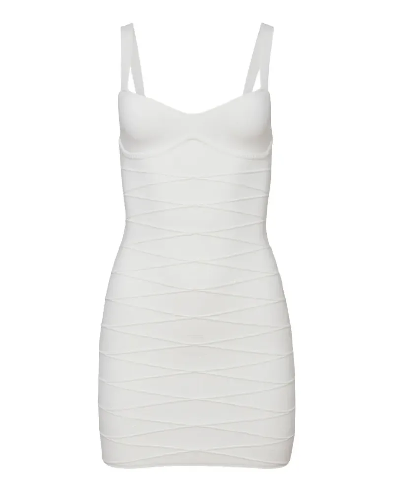 Fleur Du Mal Minikleid im Bandage-Design - Weiß Weiß