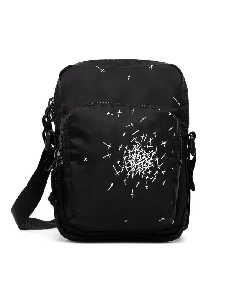 Undercover small graphic buckle messenger bag - Schwarz Schwarz