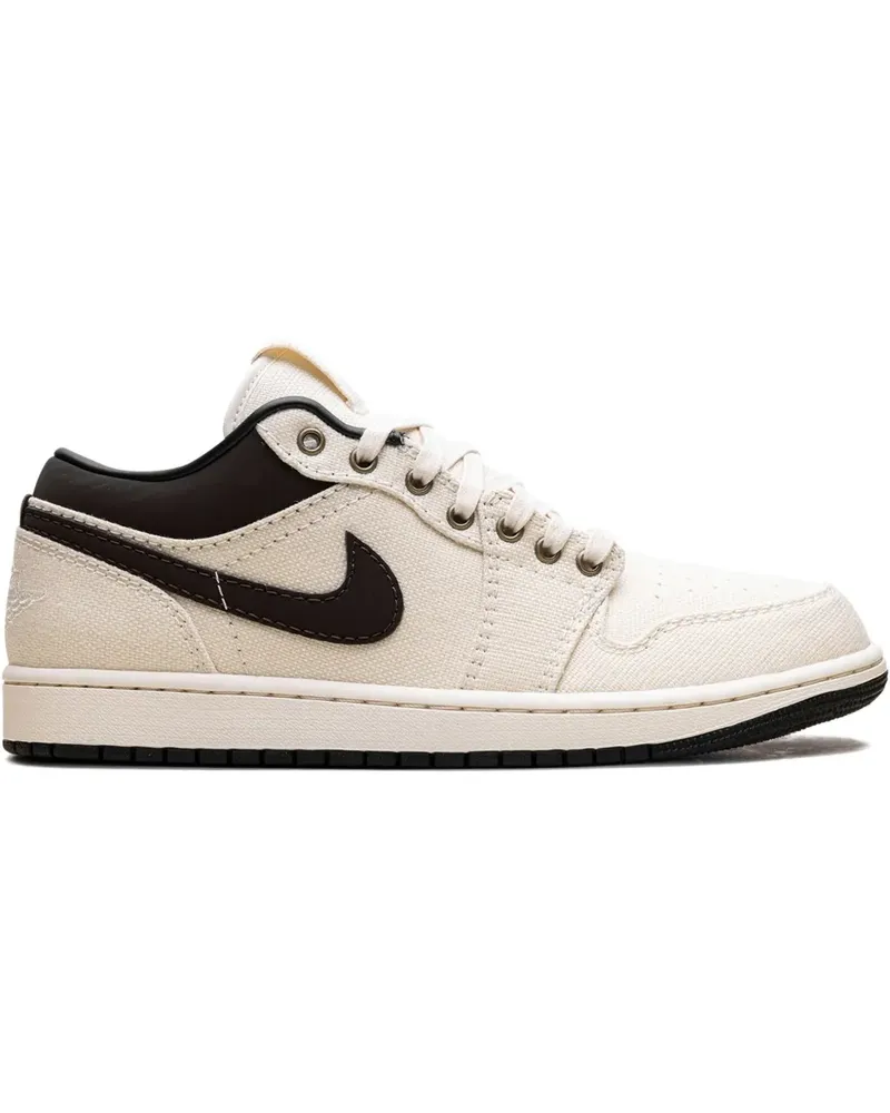 Jordan Air  1 Low Premium "Pale Ivory/Baroque Brown" Sneakers - Nude Nude
