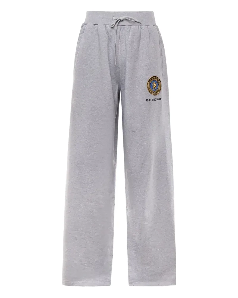 Balenciaga Jogginghose mit Logo-Stickerei - Grau Grau