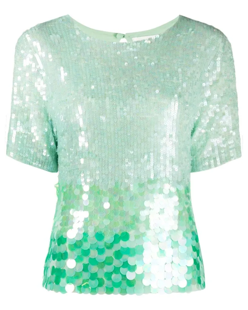 P.A.R.O.S.H. P.A.R.O H. T-Shirt mit Pailletten - Grün Grün