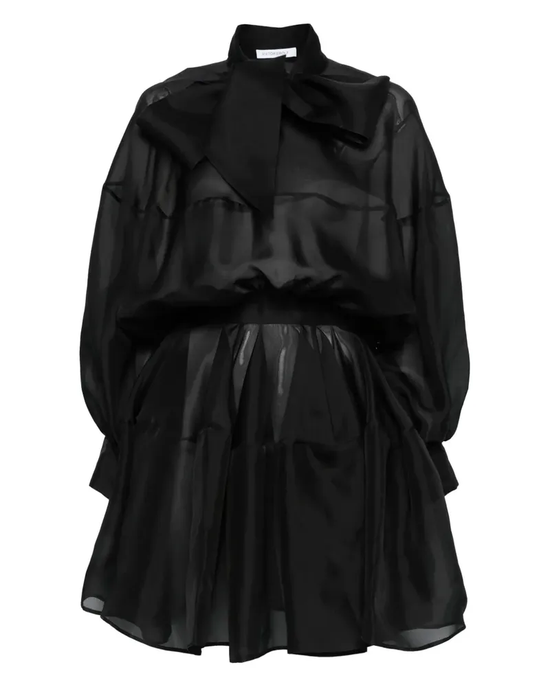 Viktor & Rolf Minikleid mit Schluppe - Schwarz Schwarz
