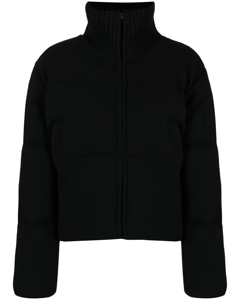 Joseph Gestrickte Jacke mit Dauneneinsätzen - Schwarz Schwarz