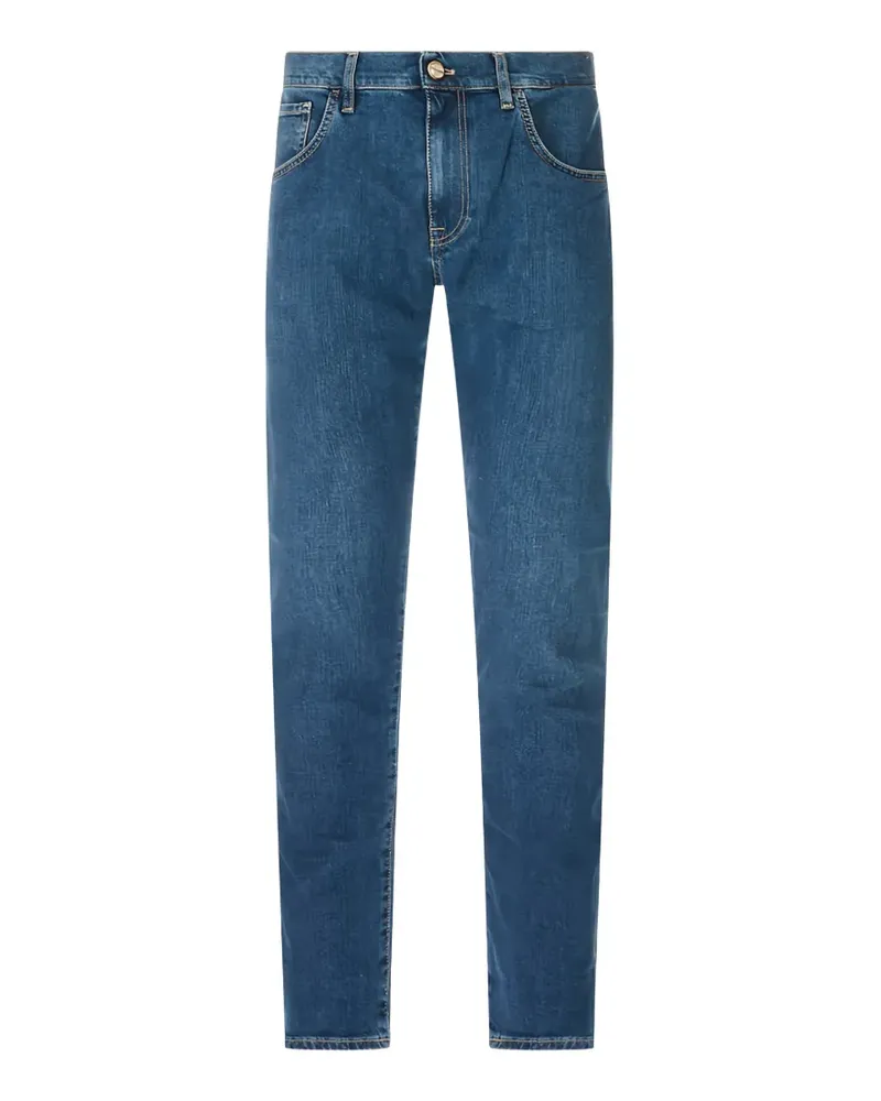 PT TORINO logo-patch jeans - Blau Blau