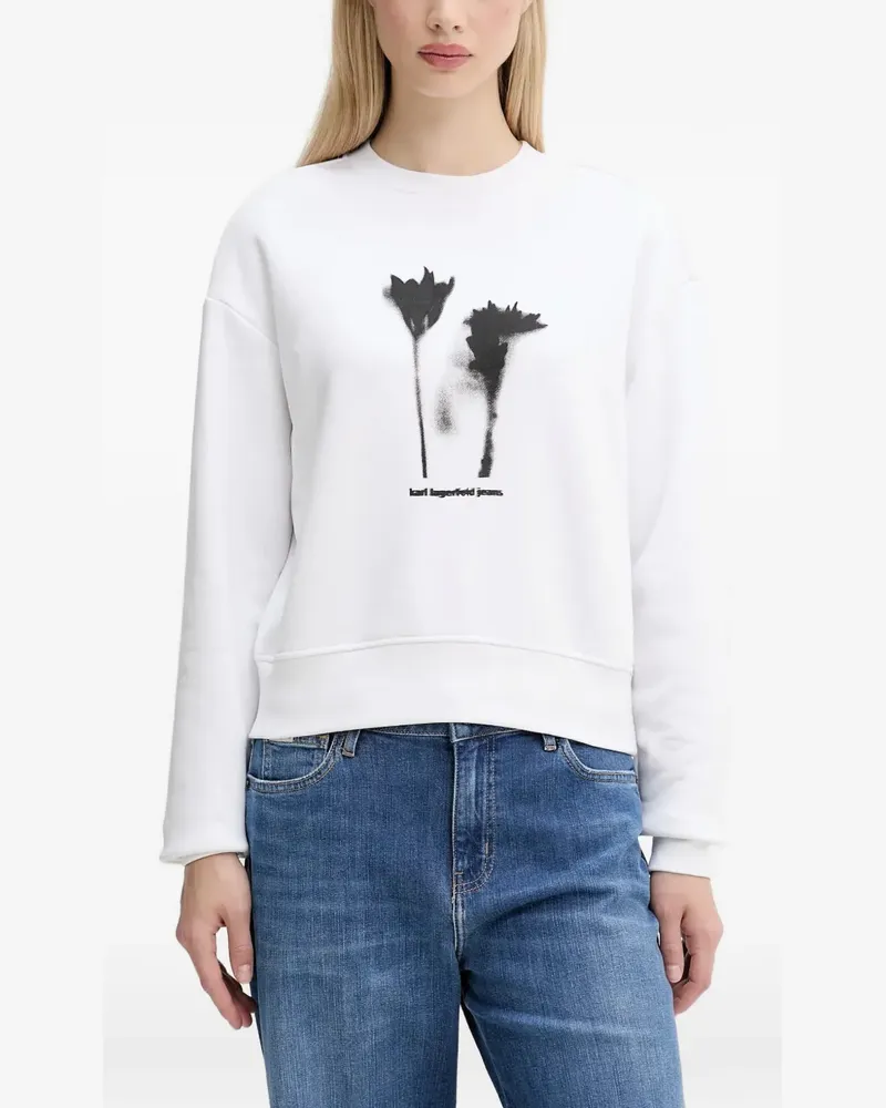 Karl Lagerfeld graphic-print sweater - Weiß Weiß
