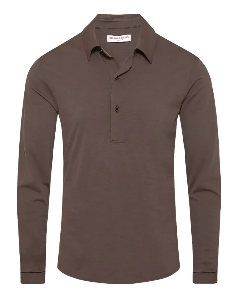 Orlebar Brown Sebastian Poloshirt aus Merinowolle - Braun Braun