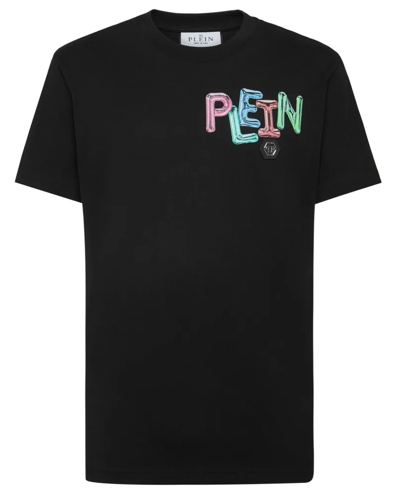 Philipp Plein T-Shirt mit Logo-Print - Schwarz Schwarz