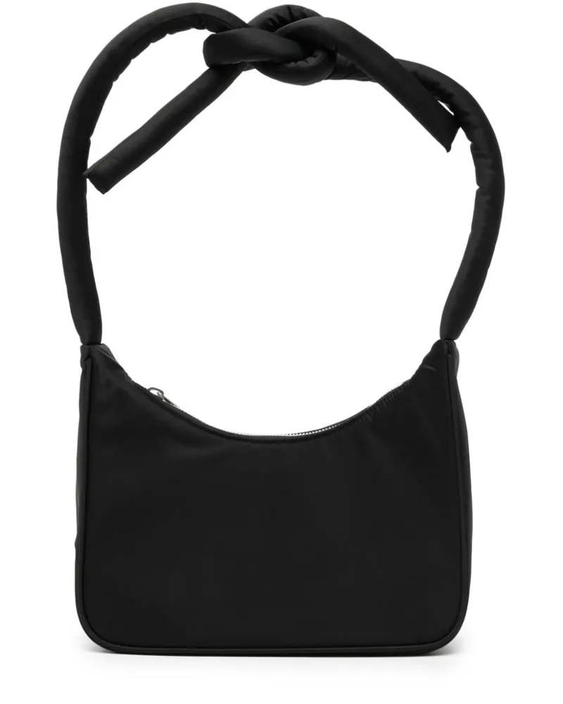 GOEN.J Schultertasche mit Knotendetail - Schwarz Schwarz