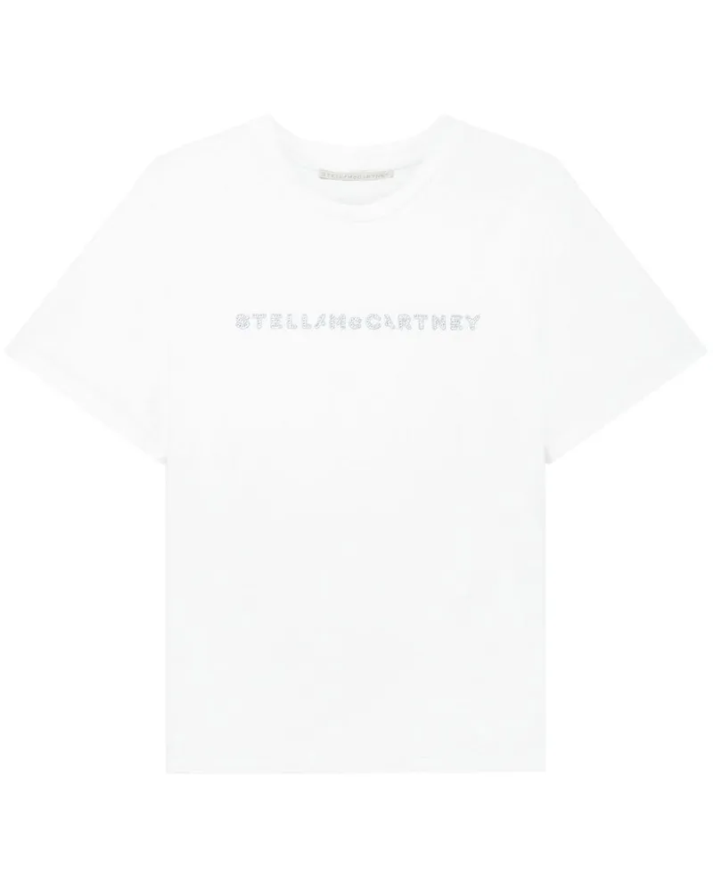Stella McCartney T-Shirt mit Kristallen - Weiß Weiß
