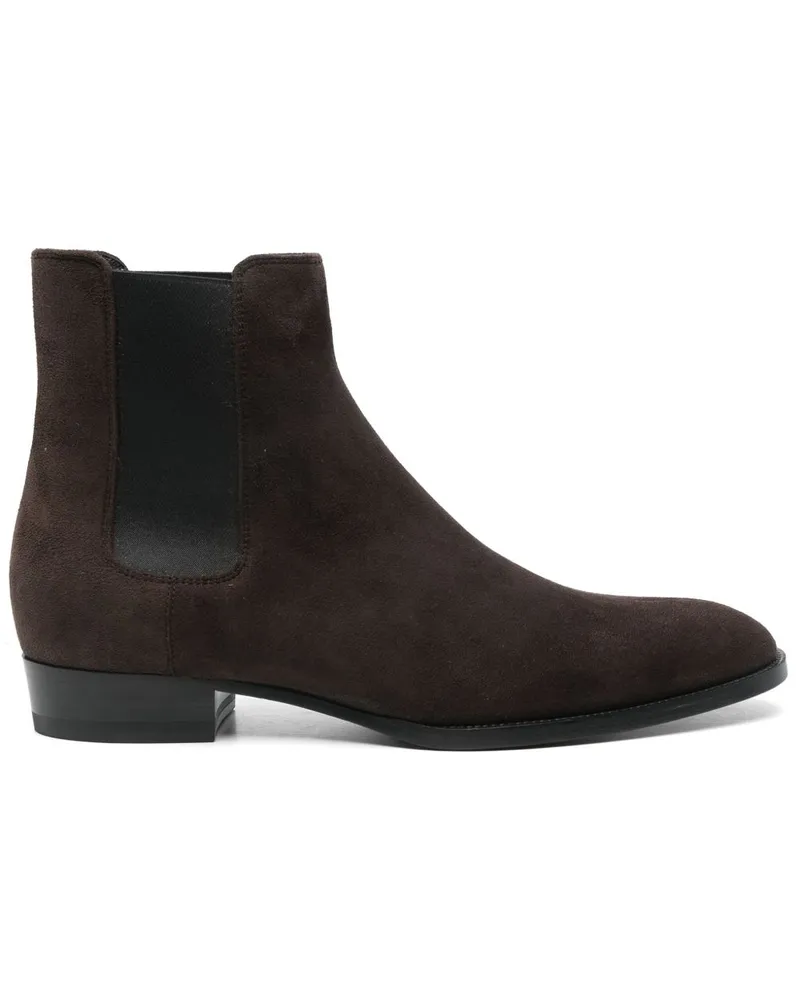 Saint Laurent Wyatt Chelsea-Boots - Braun Braun