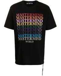 Mastermind World T-Shirt mit Logo-Print Schwarz