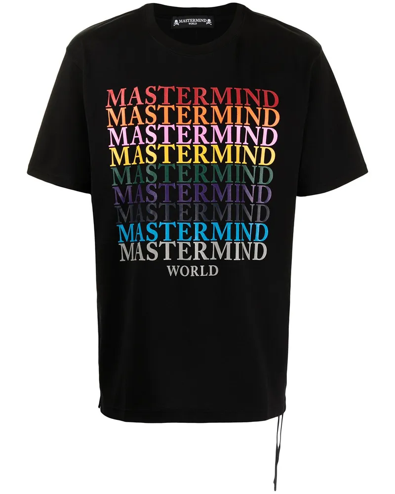Mastermind World T-Shirt mit Logo-Print Schwarz