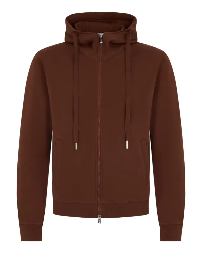 Fedeli zip-up drawstring hoodie - Braun Braun