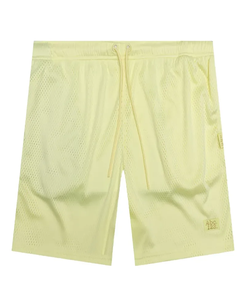 Abc. Mesh-Shorts mit Kordelzug - Gelb Gelb