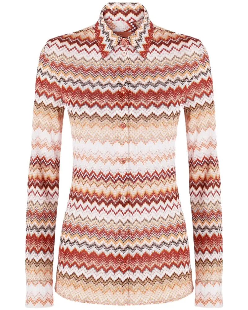 Missoni Hemd mit Zickzackmuster - Nude Nude