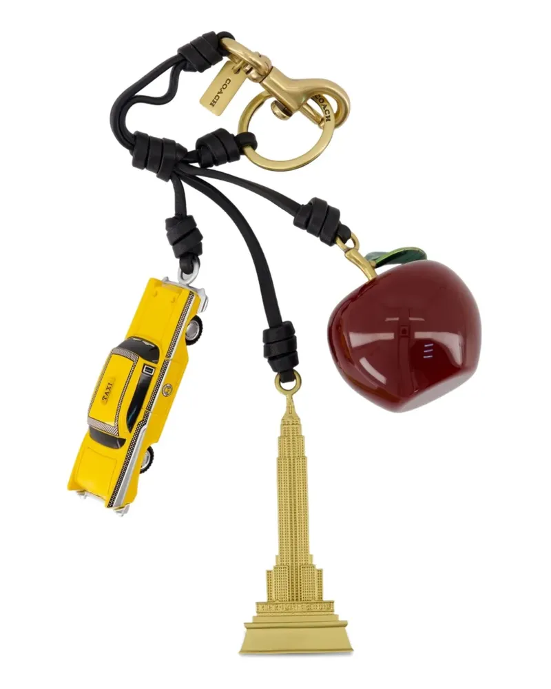 Coach Taschenanhänger mit New York-Motiv - Nude Nude