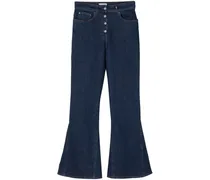 Ausgestellte High-Waist-Jeans