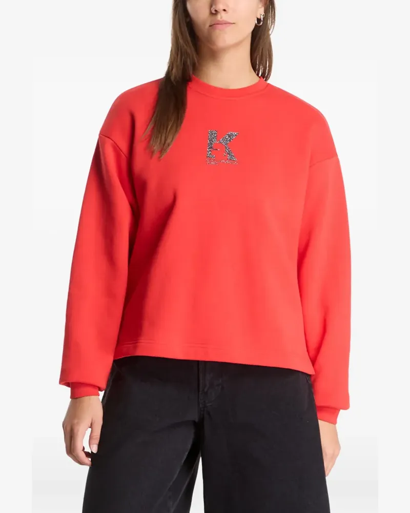 Karl Lagerfeld Pullover mit Logo-Print - Rot Rot