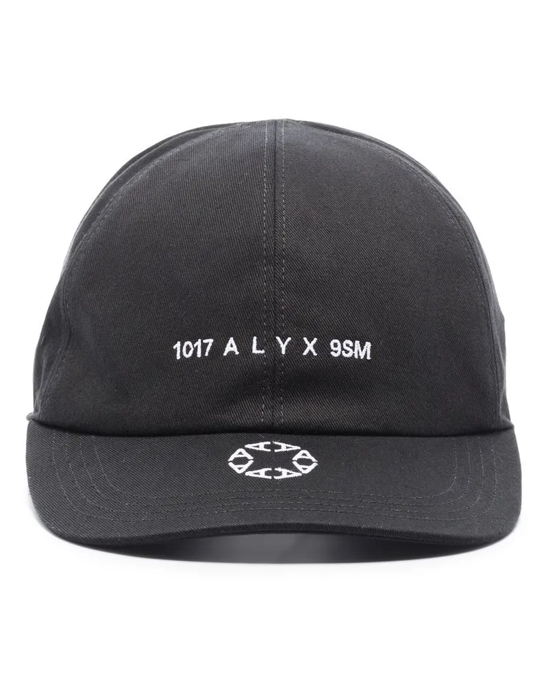 1017 ALYX 9SM Baseballkappe mit Logo-Stickerei Schwarz