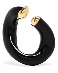 Beatriz Palacios Vergoldeter Noir Link Ear Cuff Schwarz