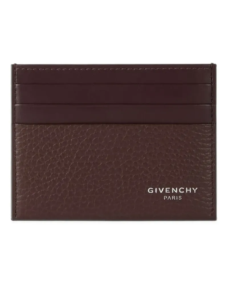 Givenchy Kartenetui aus gekörntem Leder - Braun Braun