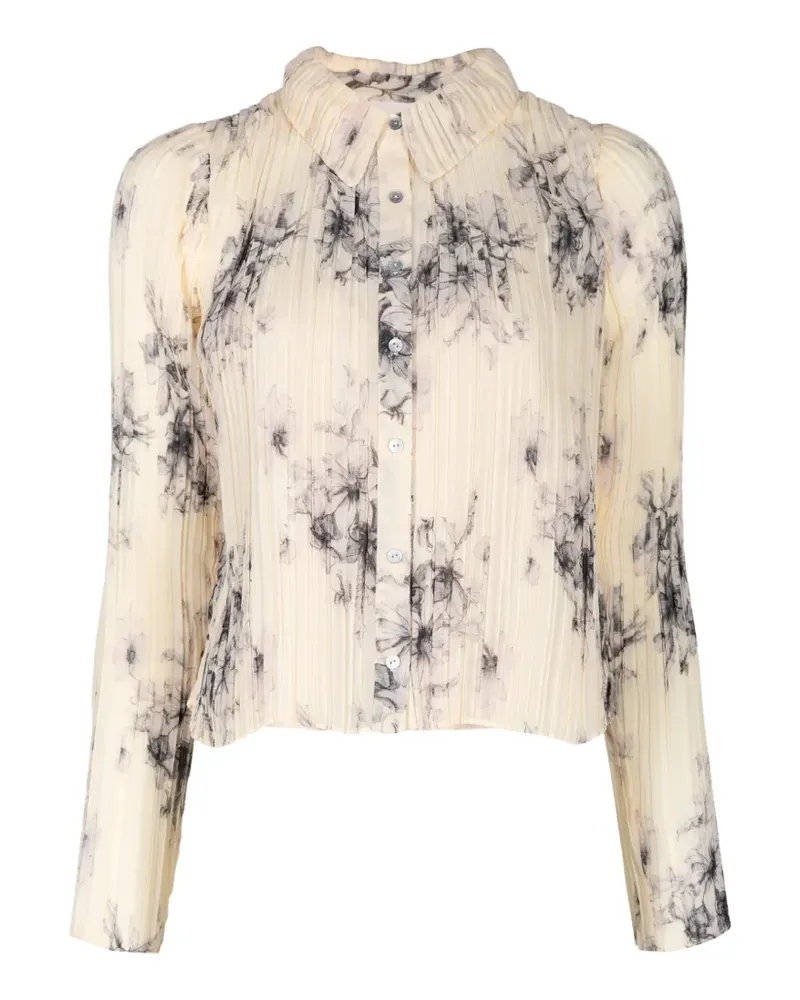 Cinq à Sept Delaine Bluse mit Blumenprint - Nude Nude