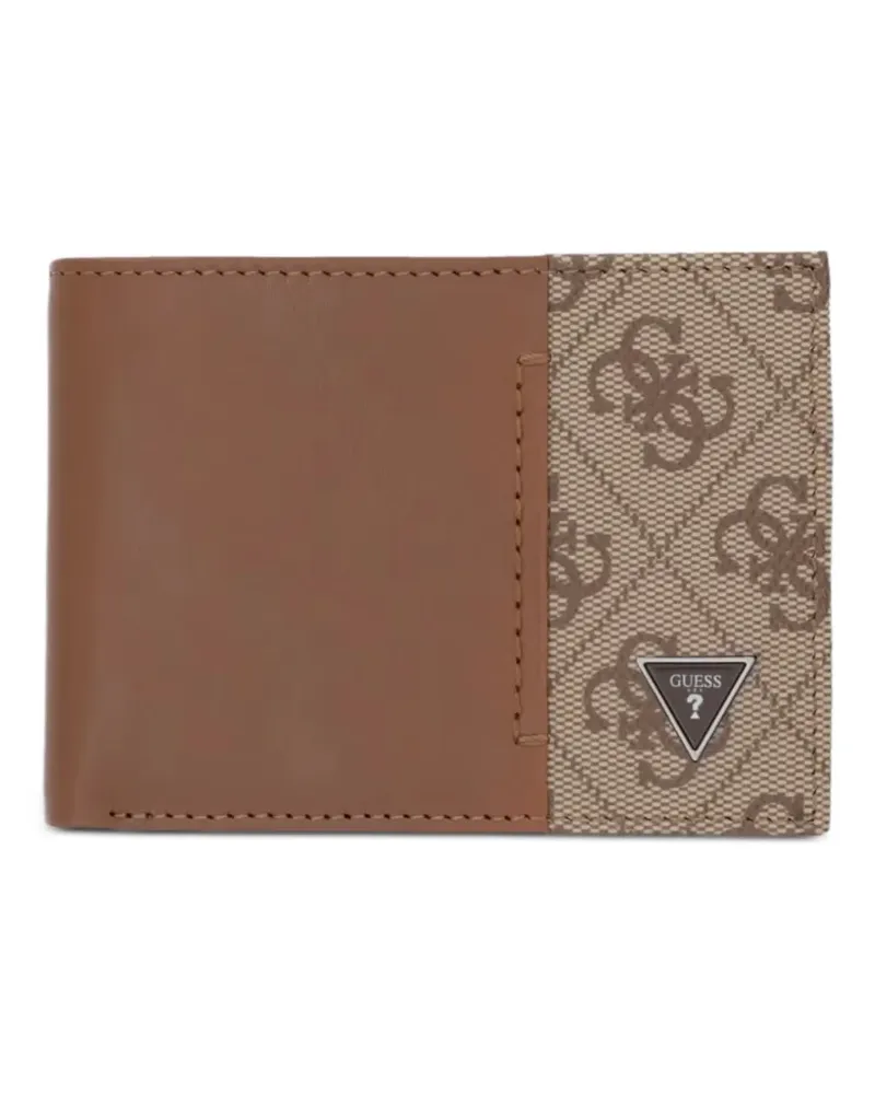 Guess Milano logo-print wallet - Nude Nude
