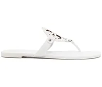 Flip-Flops aus Leder - Weiß