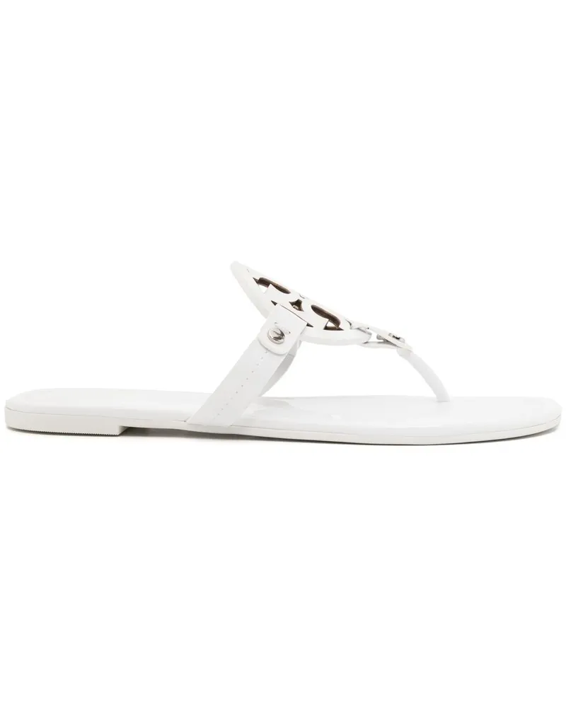 Tory Burch Flip-Flops aus Leder - Weiß Weiß