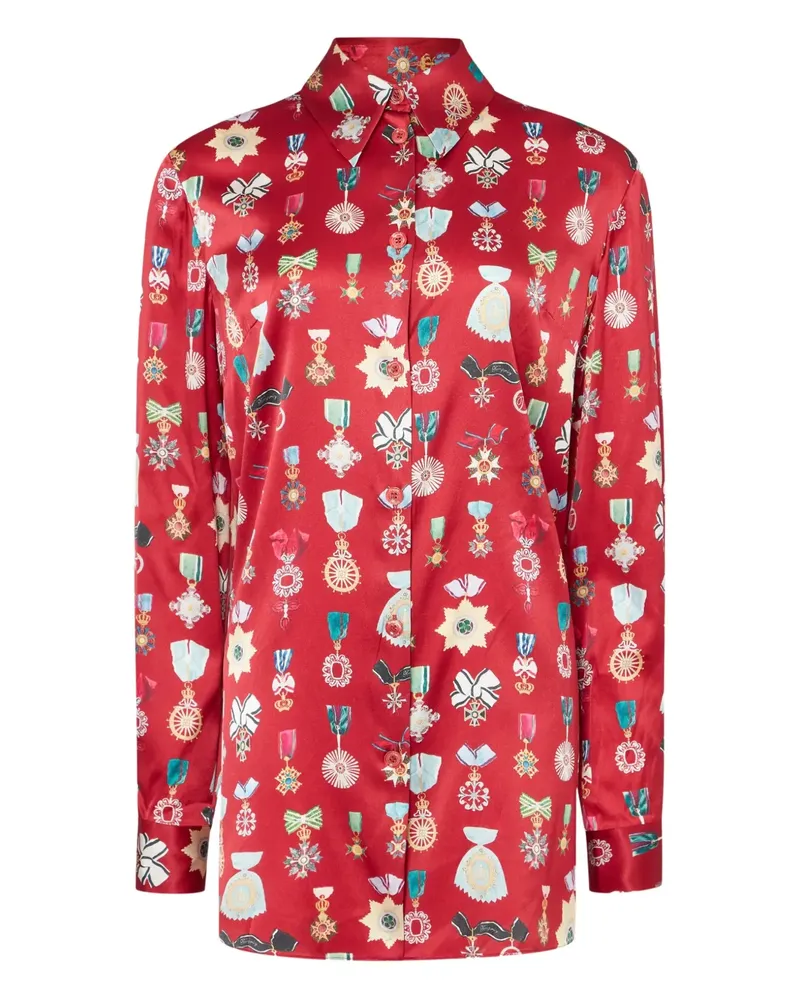 Temperley London Gloriette Hemd - Rot Rot