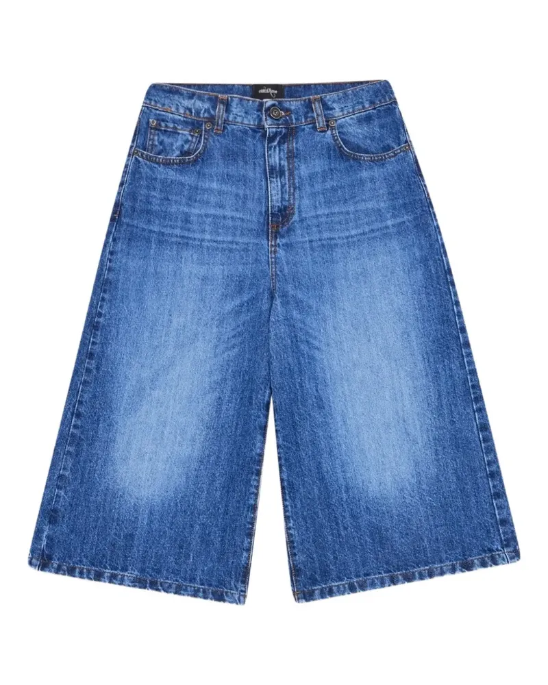 ottod’Ame Jeans-Shorts mit weitem Bein - Blau Blau