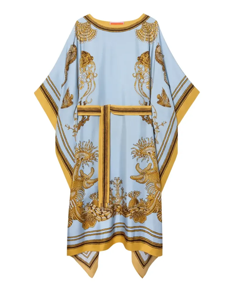 La DoubleJ Quadratisches Kaftankleid - Blau Blau