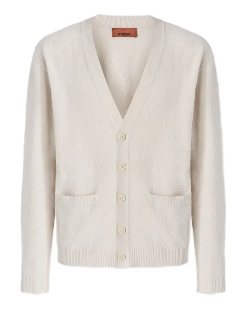 Missoni Cardigan mit V-Ausschnitt - Nude Nude