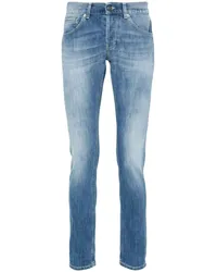 Dondup Gerade Jeans mit Stone-Wash-Effekt Blau