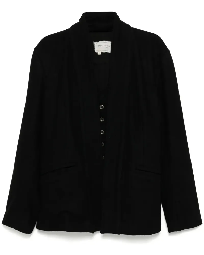 Greg Lauren Oliver Jacke - Schwarz Schwarz