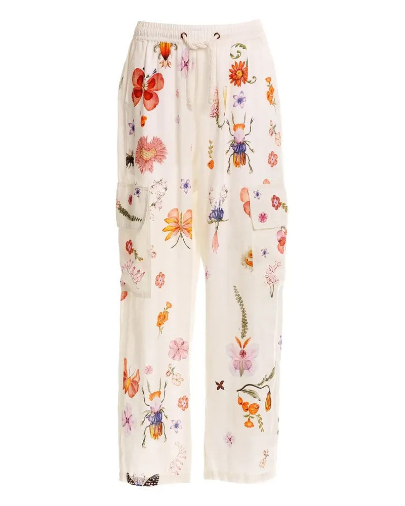 AGUA BENDITA Seraphine Cargohose - Weiß Weiß