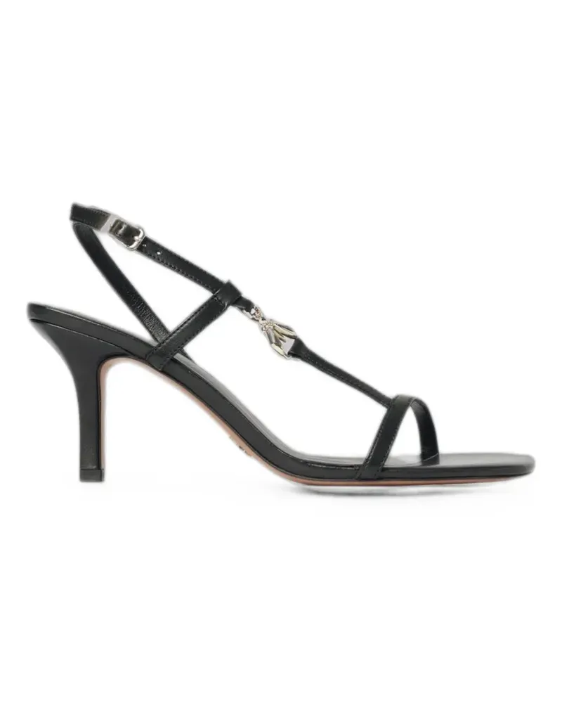 Patrizia Pepe Fly-plaque leather sandals - Schwarz Schwarz