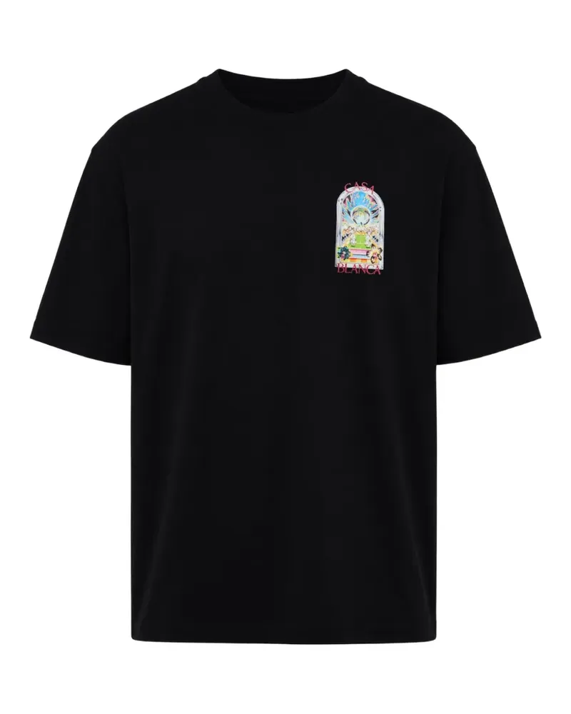 Casablanca Paris graphic-print T-shirt - Schwarz Schwarz