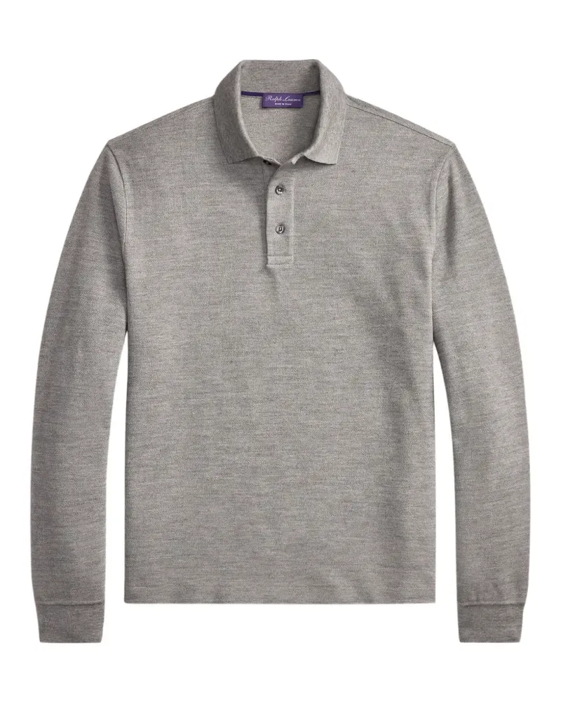Ralph Lauren long-sleeved piqué polo shirt - Grau Grau
