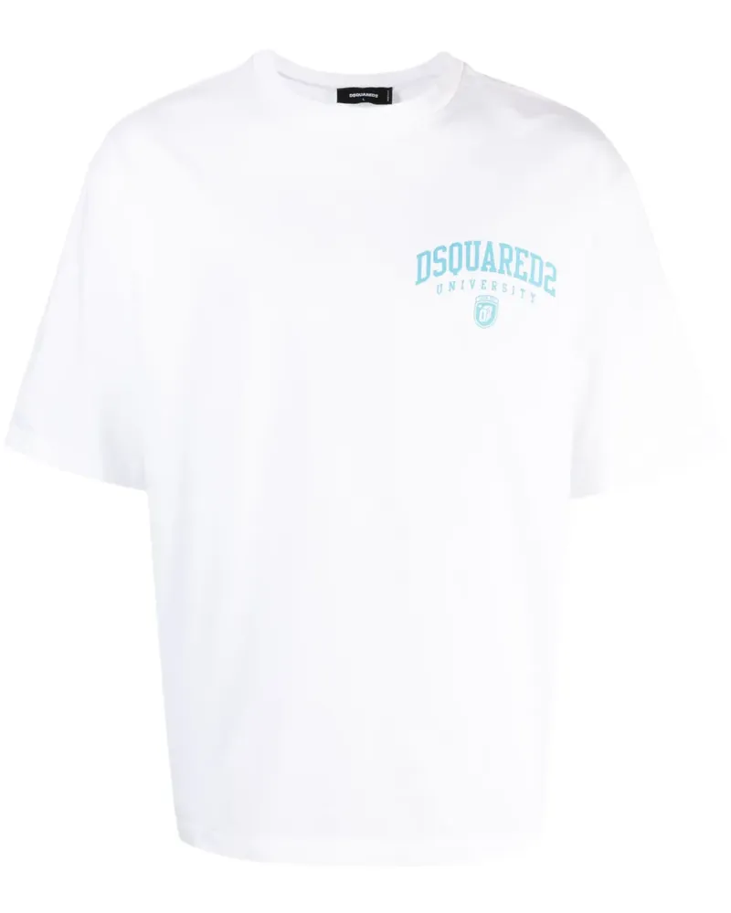 Dsquared2 T-Shirt mit Logo-Print - Weiß Weiß