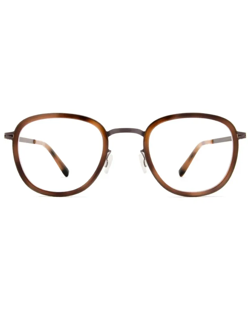 Mykita HELMI Brille mit rundem Gestell - Braun Braun