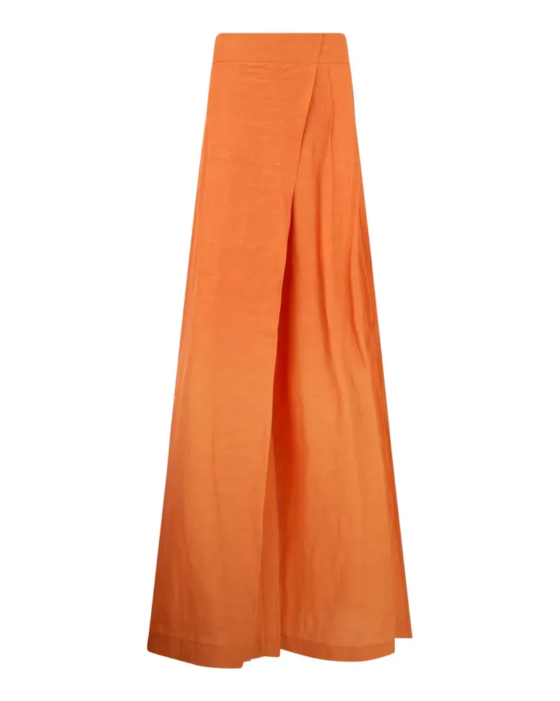 Alberta Ferretti Wickelrock mit hohem Bund - Orange Orange